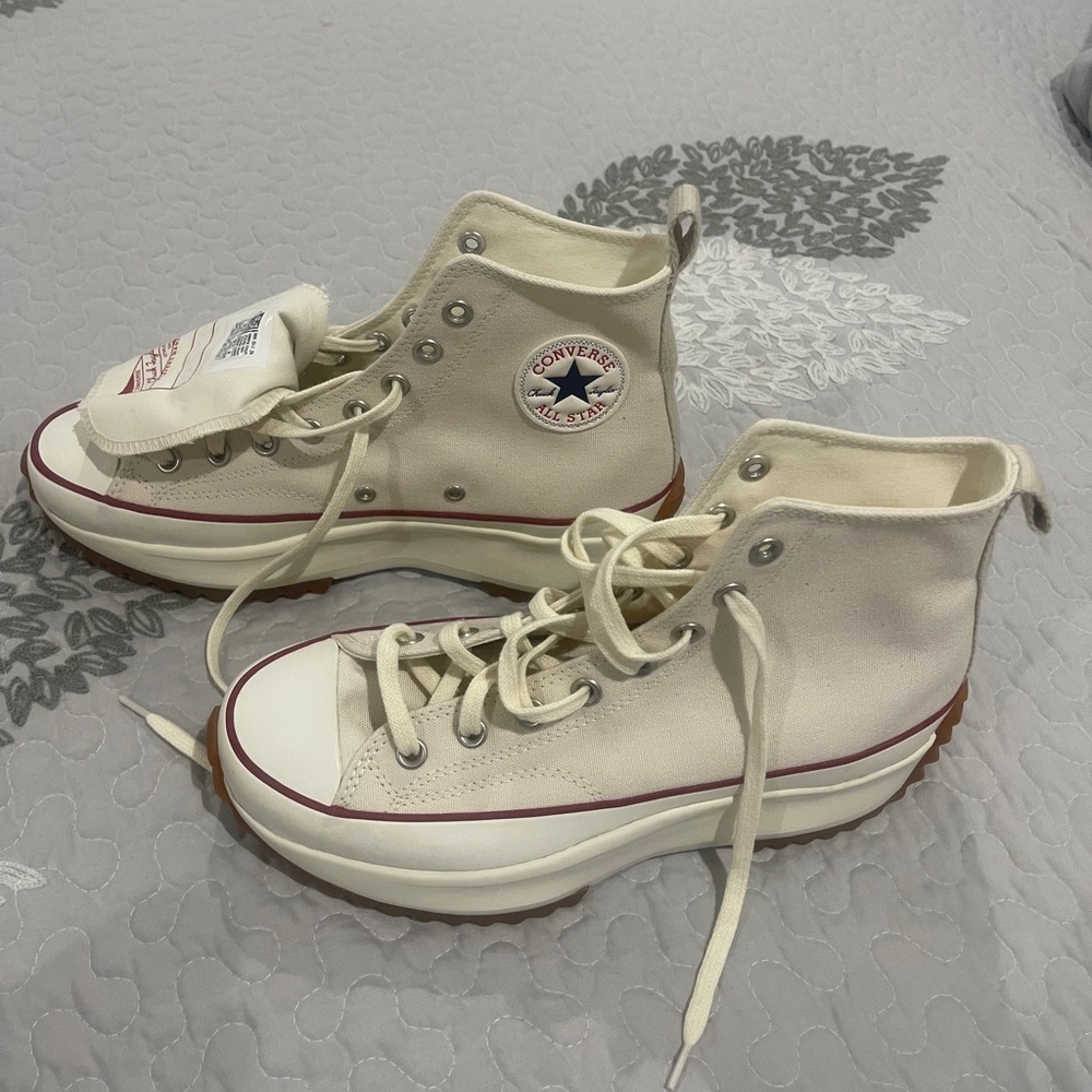 Converse white chunky sneakers